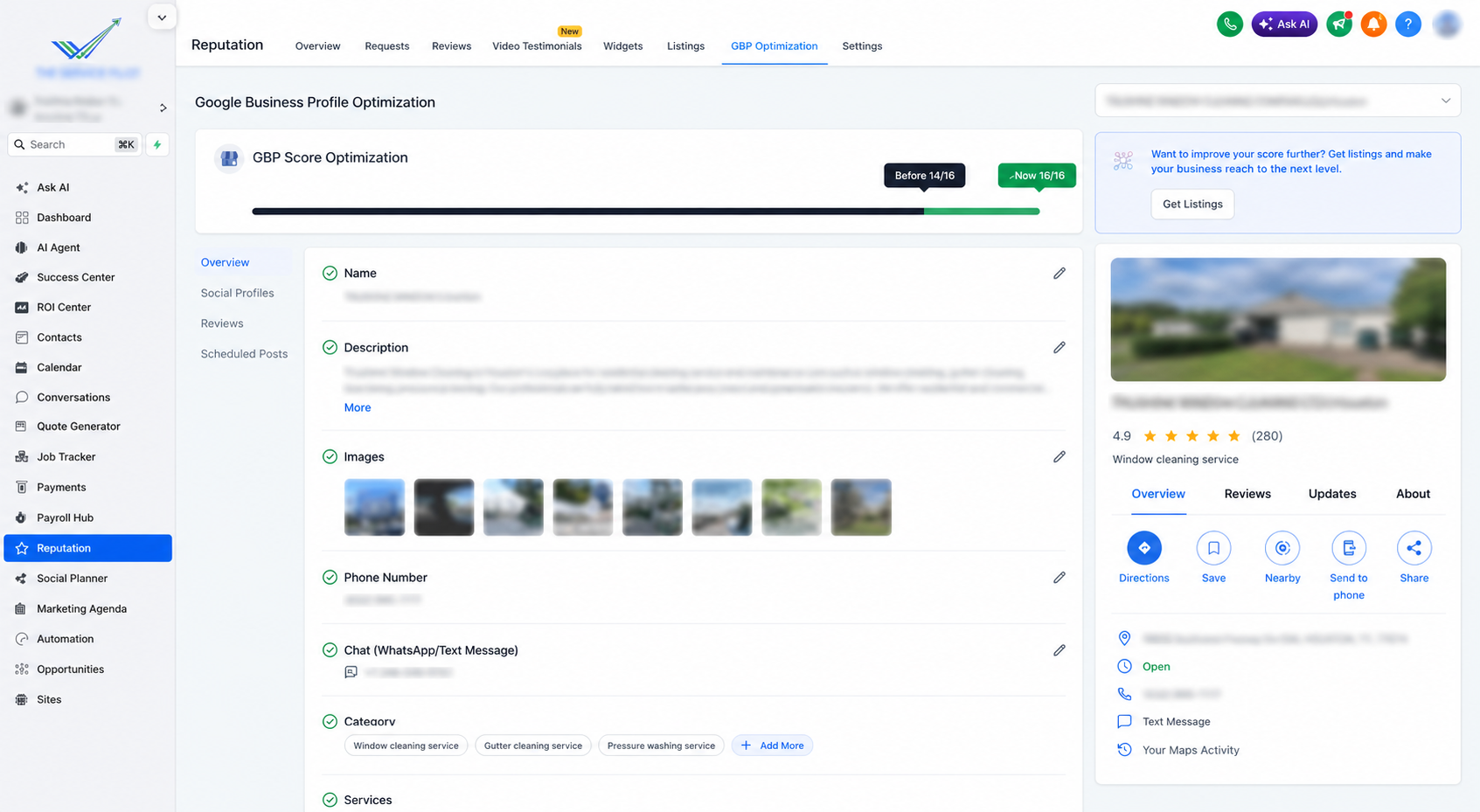 Privacy-safe Google Business Profile optimization dashboard